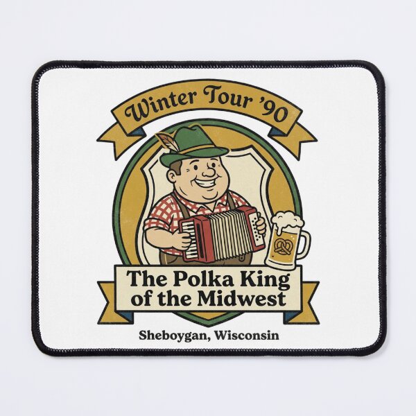 Item preview, Winter Tour '90 Polka King Retro Vintage Illustration for Music Fan designed and sold by chattsuede.