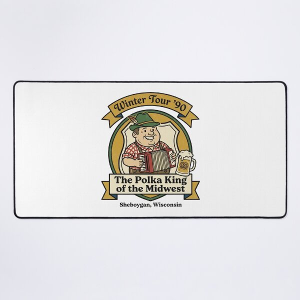 Item preview, Winter Tour '90 Polka King Retro Vintage Illustration for Music Fan designed and sold by chattsuede.