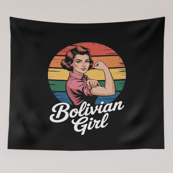 Item preview, Bolivian Girl Bolivian Flag Bolivia Roots Bolivia designed and sold by Slwankol.
