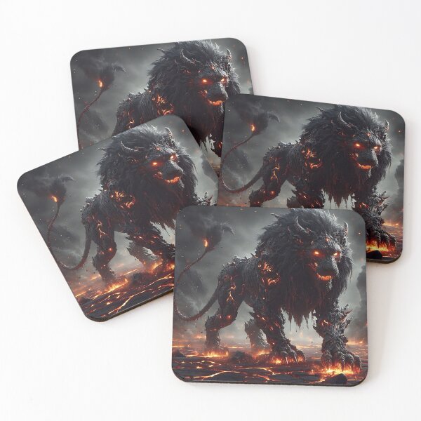 Item preview, Black Lava Lion designed and sold by GalleryBrisArt.