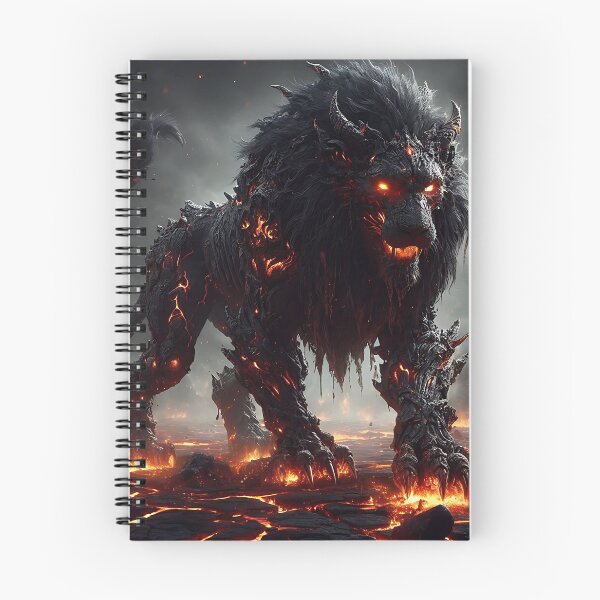 Item preview, Black Lava Lion designed and sold by GalleryBrisArt.