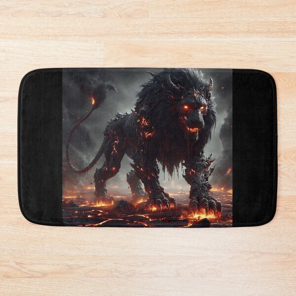 Item preview, Black Lava Lion designed and sold by GalleryBrisArt.