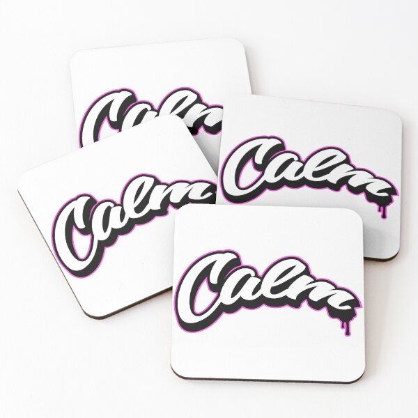 Item preview, Calm – Minimal Aesthetic Typography Sticker designed and sold by PigpanStickerrr.