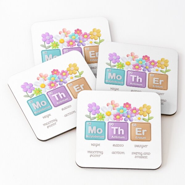 Item preview, Mother Periodic Table Floral Design – Funny Science Mom Gift for Mother’s Day designed and sold by WhimsyBunnyGarden.