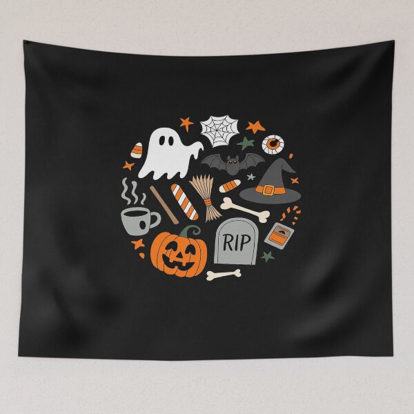 Item preview, Halloween Doodles Hearth  Gift For Halloween designed and sold by Bstilablhot.