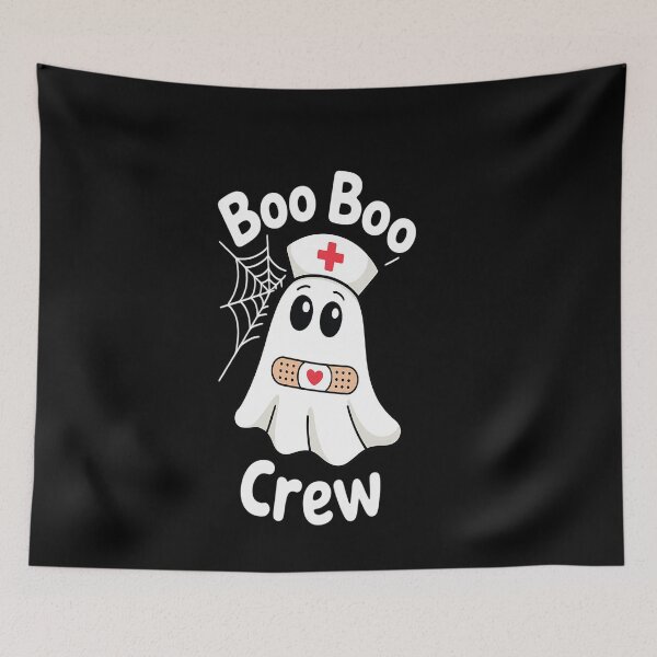 Item preview, BOO BOO CREW Ghost Nurse Funny Halloween designed and sold by genkihikki.
