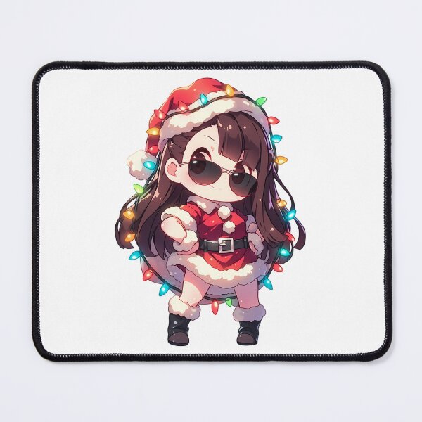 Item preview, Atsuko Kagari Little Witch Academia Christmas Santa Lights Chibi Kawaii Anime Girl designed and sold by CarlosBender.