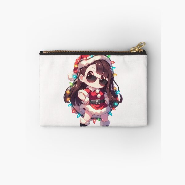 Item preview, Atsuko Kagari Little Witch Academia Christmas Santa Lights Chibi Kawaii Anime Girl designed and sold by CarlosBender.