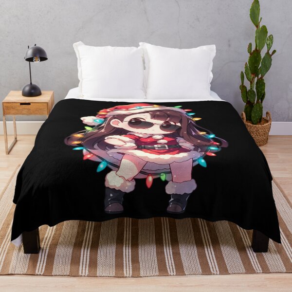 Item preview, Atsuko Kagari Little Witch Academia Christmas Santa Lights Chibi Kawaii Anime Girl designed and sold by CarlosBender.