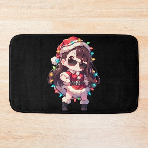 Item preview, Atsuko Kagari Little Witch Academia Christmas Santa Lights Chibi Kawaii Anime Girl designed and sold by CarlosBender.