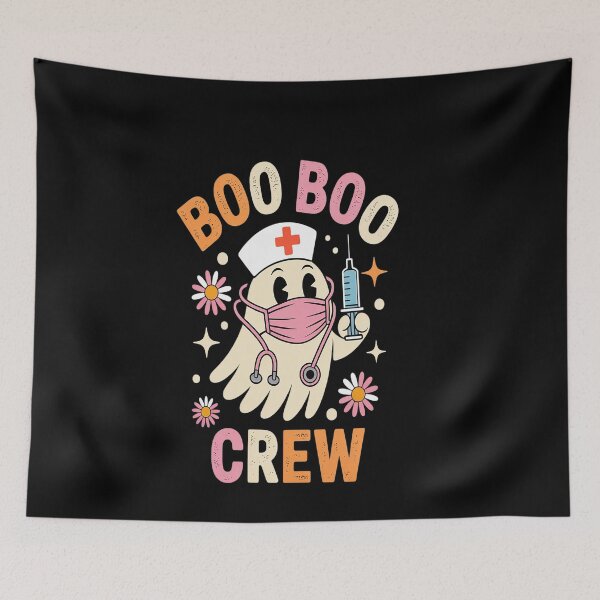 Item preview, Boo Boo Crew Halloween Ghost Nurse designed and sold by genkihikki.