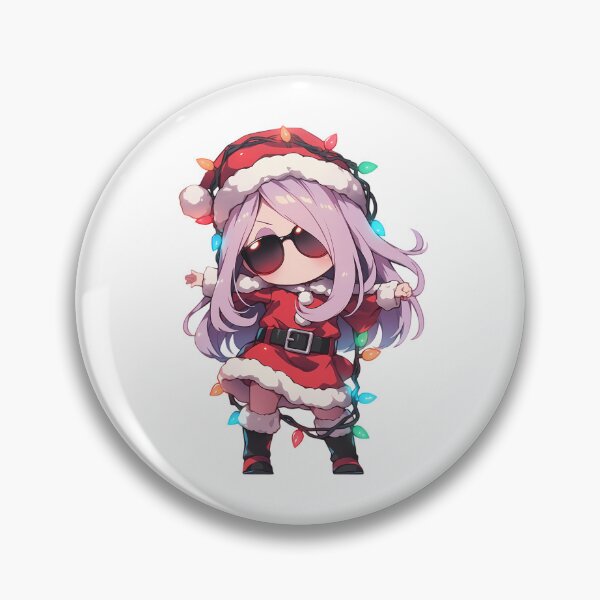 Item preview, Sucy Manbavaran Little Witch Academia Christmas Santa Lights Chibi Kawaii Anime Girl designed and sold by CarlosBender.
