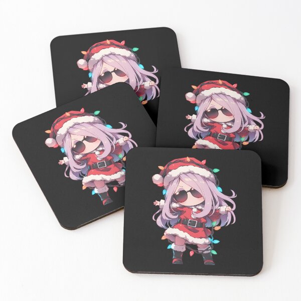 Item preview, Sucy Manbavaran Little Witch Academia Christmas Santa Lights Chibi Kawaii Anime Girl designed and sold by CarlosBender.