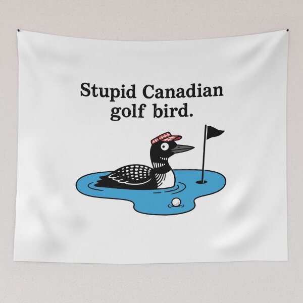 Item preview, Stupid Canadian Golf Bird Funny Loon Mascot for Golf Lover designed and sold by chattsuede.