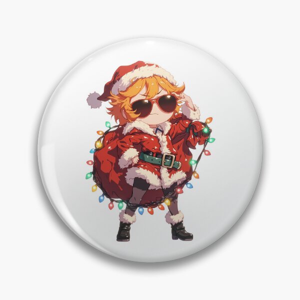 Item preview, Lotte Yanson Little Witch Academia Christmas Santa Lights Chibi Kawaii Anime Girl designed and sold by CarlosBender.