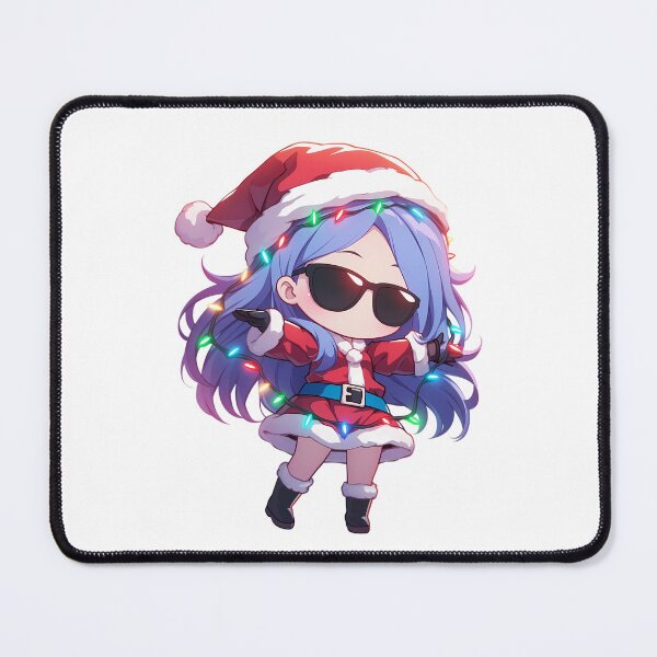 Item preview, Ursula Callistis Little Witch Academia Christmas Santa Lights Chibi Kawaii Anime Girl designed and sold by CarlosBender.