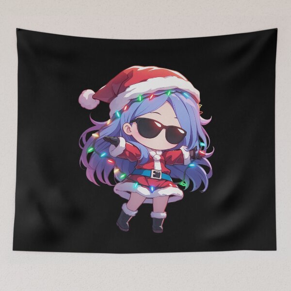 Item preview, Ursula Callistis Little Witch Academia Christmas Santa Lights Chibi Kawaii Anime Girl designed and sold by CarlosBender.