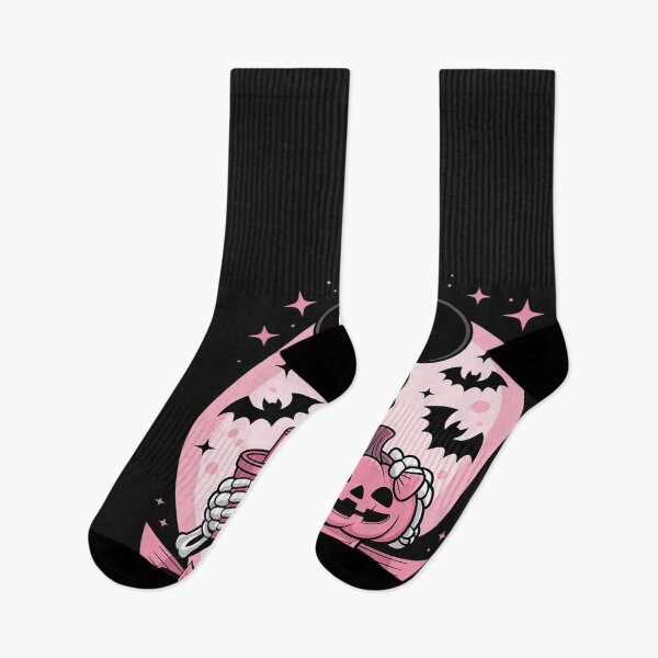 Item preview, Halloween Skeleton Drinking Coffee Pink Coquette Bow Ribbon designed and sold by Bstilablhot.