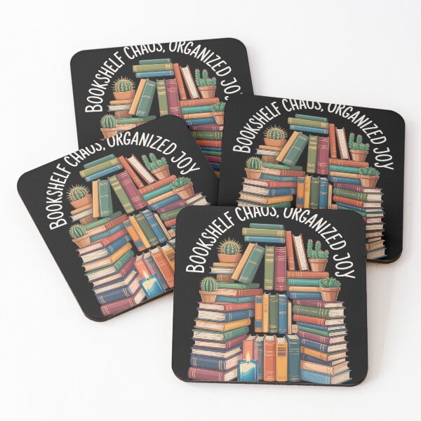 Item preview, Bookshelf chaos, organised joy, ADHD books lover designed and sold by genkihikki.