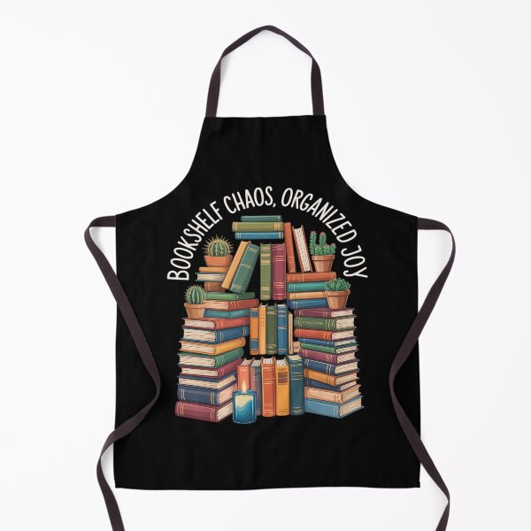 Item preview, Bookshelf chaos, organised joy, ADHD books lover designed and sold by genkihikki.