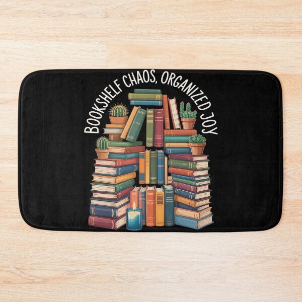 Item preview, Bookshelf chaos, organised joy, ADHD books lover designed and sold by genkihikki.