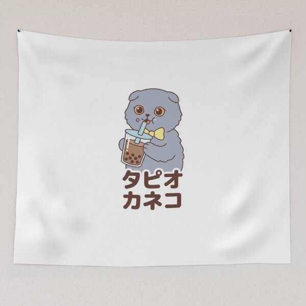 Artikelvorschau, Kawaii Tapioka Kaneko Bubble Tea Katze – süßes Maskottchen für Boba-Liebhaber entworfen und verkauft von chattsuede.