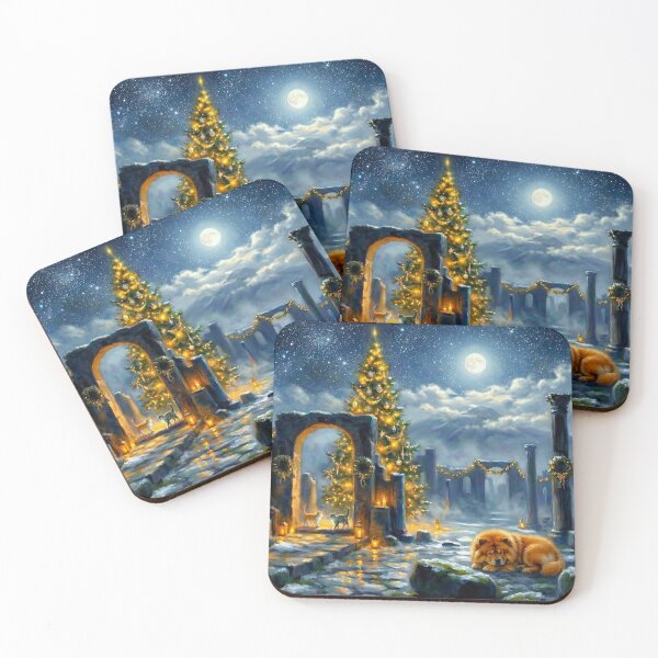 Item preview, Moonlit Christmas in Pompeii designed and sold by Gravitylessarts.