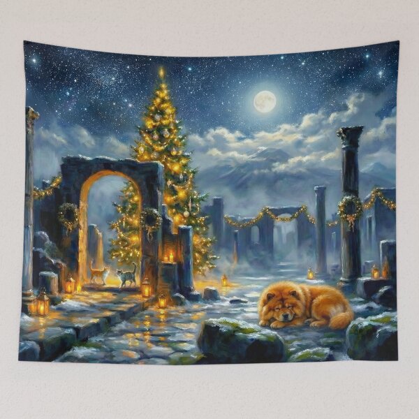 Item preview, Moonlit Christmas in Pompeii designed and sold by Gravitylessarts.