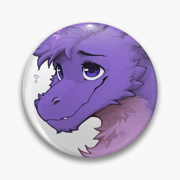 Item preview, Shy Purple Fluffy Dragon Portrait designed and sold by Finmm.