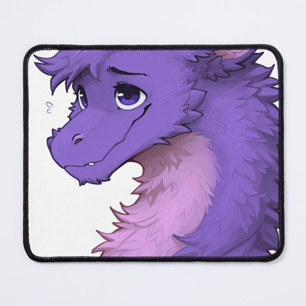 Item preview, Shy Purple Fluffy Dragon Portrait designed and sold by Finmm.
