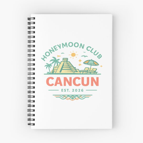 Artikelvorschau, Flitterwochen 2026 Cancún, Mexiko – Erinnerungen an tropische Liebe und Hochzeit entworfen und verkauft von Memorph.