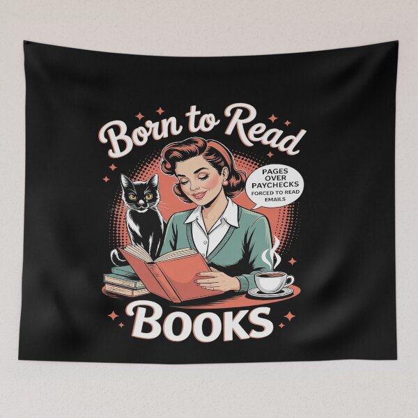 Item preview, Born To Read Books Forced To Read Emails Avid Reader designed and sold by genkihikki.