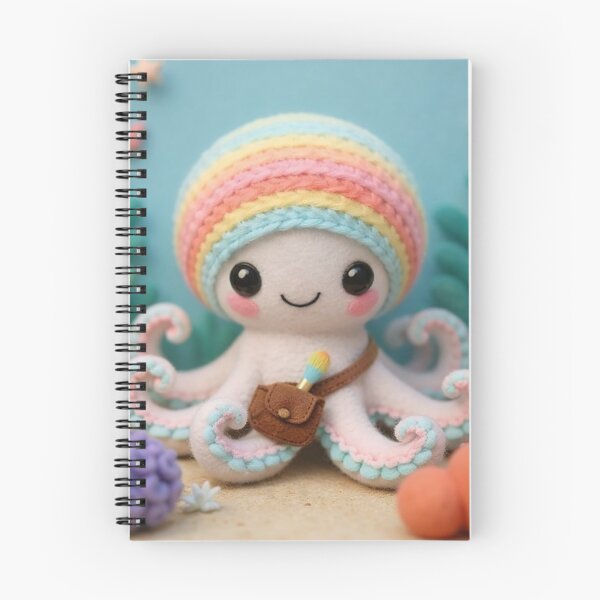 Item preview, Huey the Artist Octopus of Cuddlefish Code designed and sold by CuddleFish Creations.