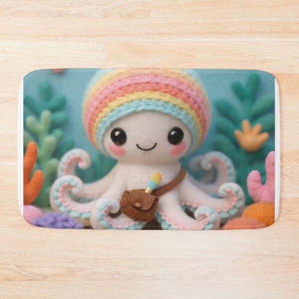 Item preview, Huey the Artist Octopus of Cuddlefish Code designed and sold by CuddleFish Creations.