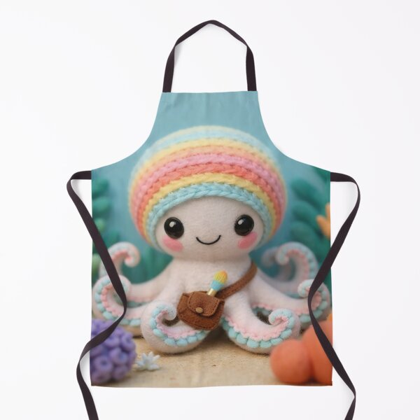 Item preview, Huey the Artist Octopus of Cuddlefish Code designed and sold by CuddleFish Creations.