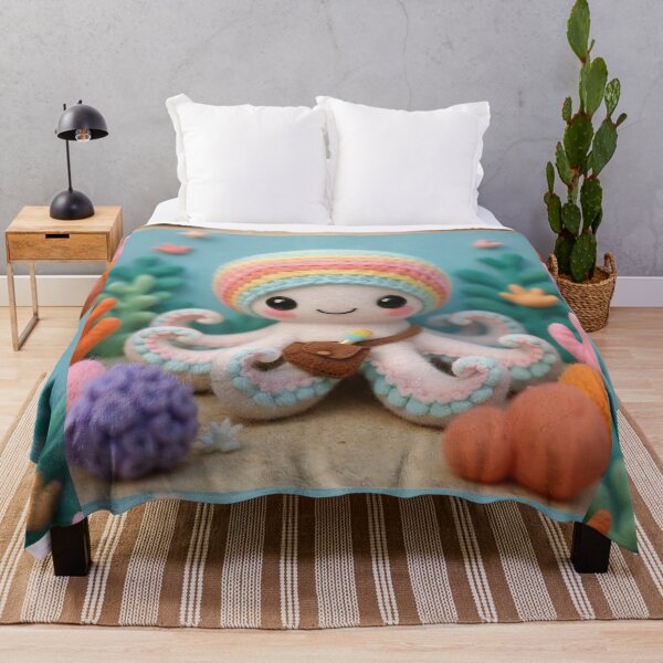 Item preview, Huey the Artist Octopus of Cuddlefish Code designed and sold by CuddleFish Creations.