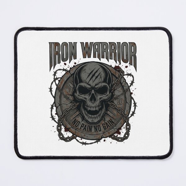 Item preview, Iron Warrior No Pain No Gain Gritty Art for Fitness Lover designed and sold by chattsuede.