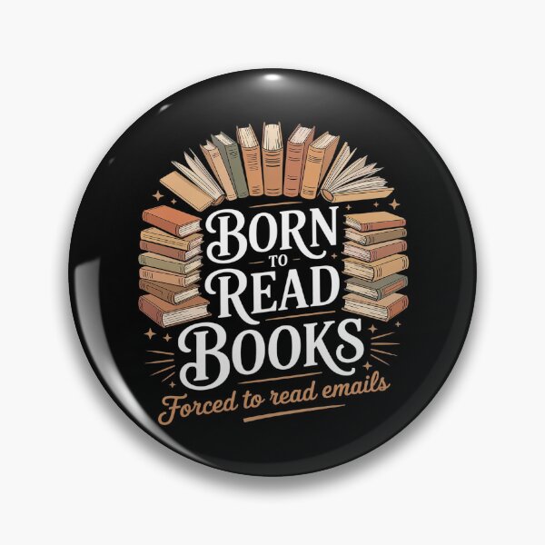 Item preview, born To Read Books Forced To Read Emails Reading designed and sold by genkihikki.