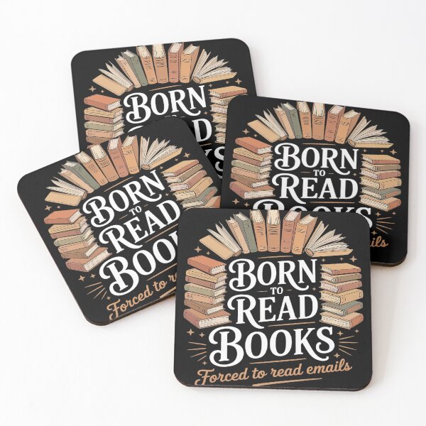 Item preview, born To Read Books Forced To Read Emails Reading designed and sold by genkihikki.