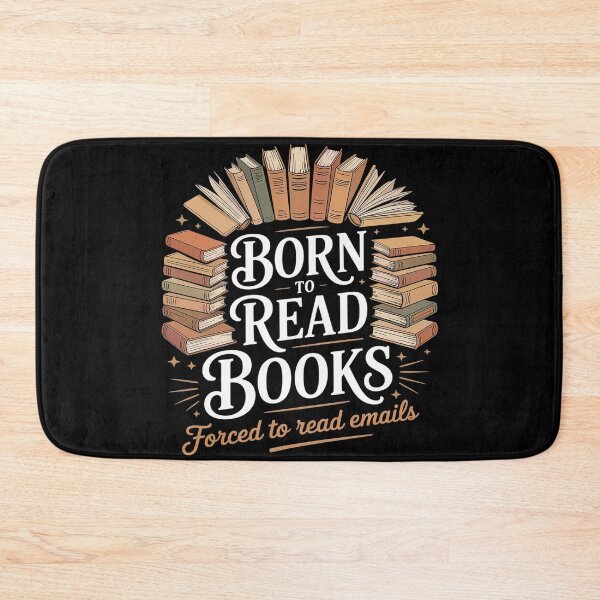 Item preview, born To Read Books Forced To Read Emails Reading designed and sold by genkihikki.