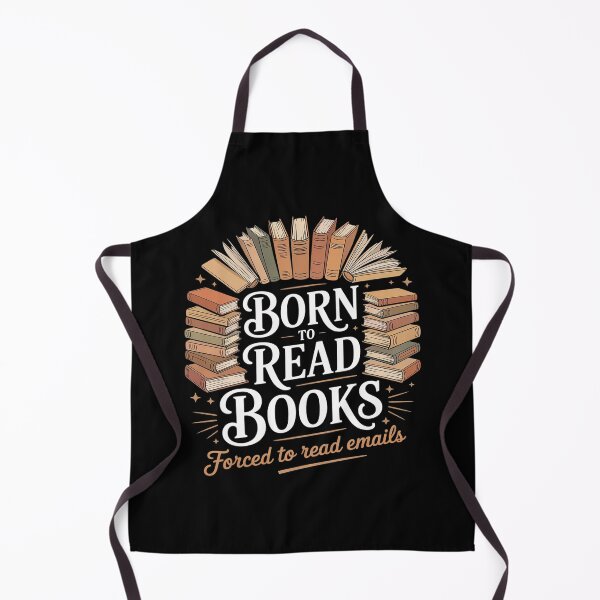 Item preview, born To Read Books Forced To Read Emails Reading designed and sold by genkihikki.