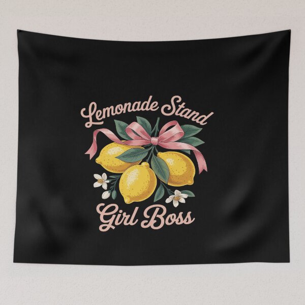 Item preview, Bow Coquette Lemonade Stand Girl Boss CEO Lemon Juice Drink designed and sold by genkihikki.