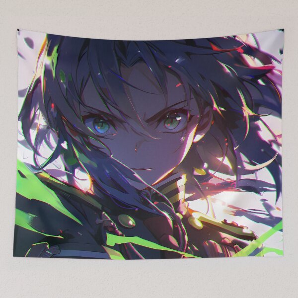 Item preview, Intense Guren Ichinose Dark Anime Warrior Resolve From Seraph Of The End designed and sold by CarlosBender.