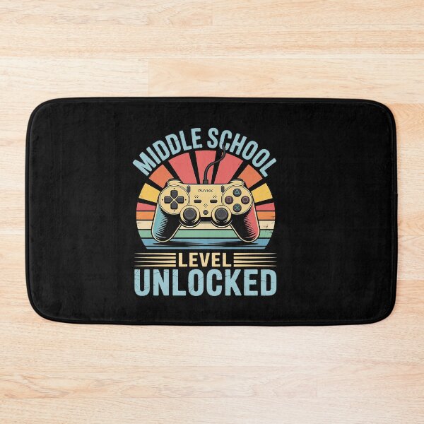 Item preview, Middle School Level Unlocked Video Game Back to School Boy designed and sold by SIGORDESIGN.