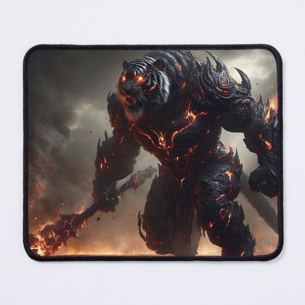 Item preview, Black Lava Tiger designed and sold by GalleryBrisArt.