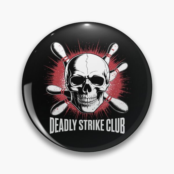 Item preview, Bowling Champ Deadly Strike Club Skull Bowling designed and sold by genkihikki.