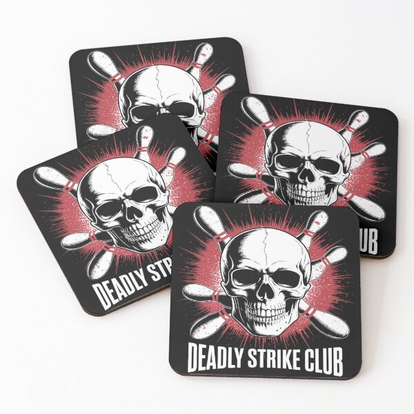 Item preview, Bowling Champ Deadly Strike Club Skull Bowling designed and sold by genkihikki.