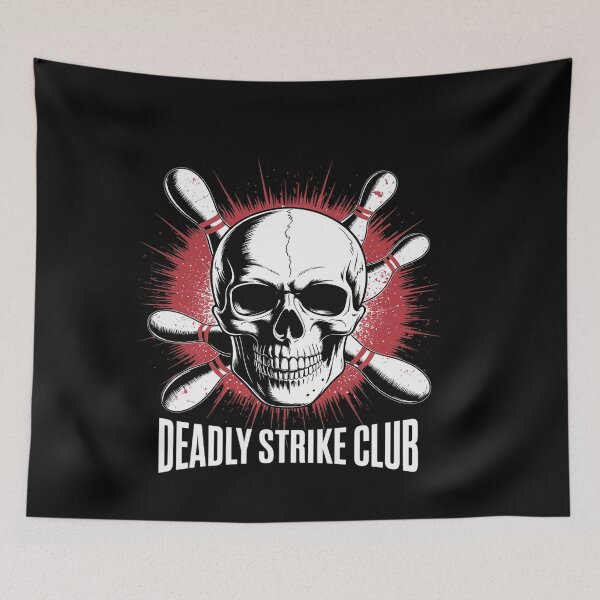 Item preview, Bowling Champ Deadly Strike Club Skull Bowling designed and sold by genkihikki.