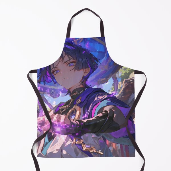 Item preview, Mystical Scaramouche Genshin Impact Dark Anime Power Streetscape designed and sold by CarlosBender.