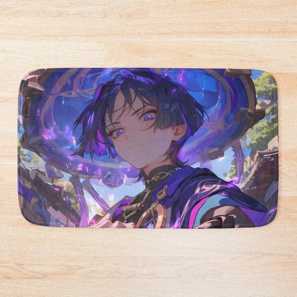 Item preview, Mystical Scaramouche Genshin Impact Dark Anime Power Streetscape designed and sold by CarlosBender.